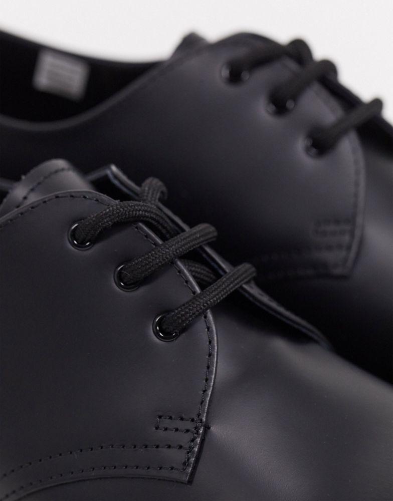 商品Dr. Martens|Dr Martens 1461 bex platform 3-eye shoes in black,价格¥1201,第5张图片详细描述