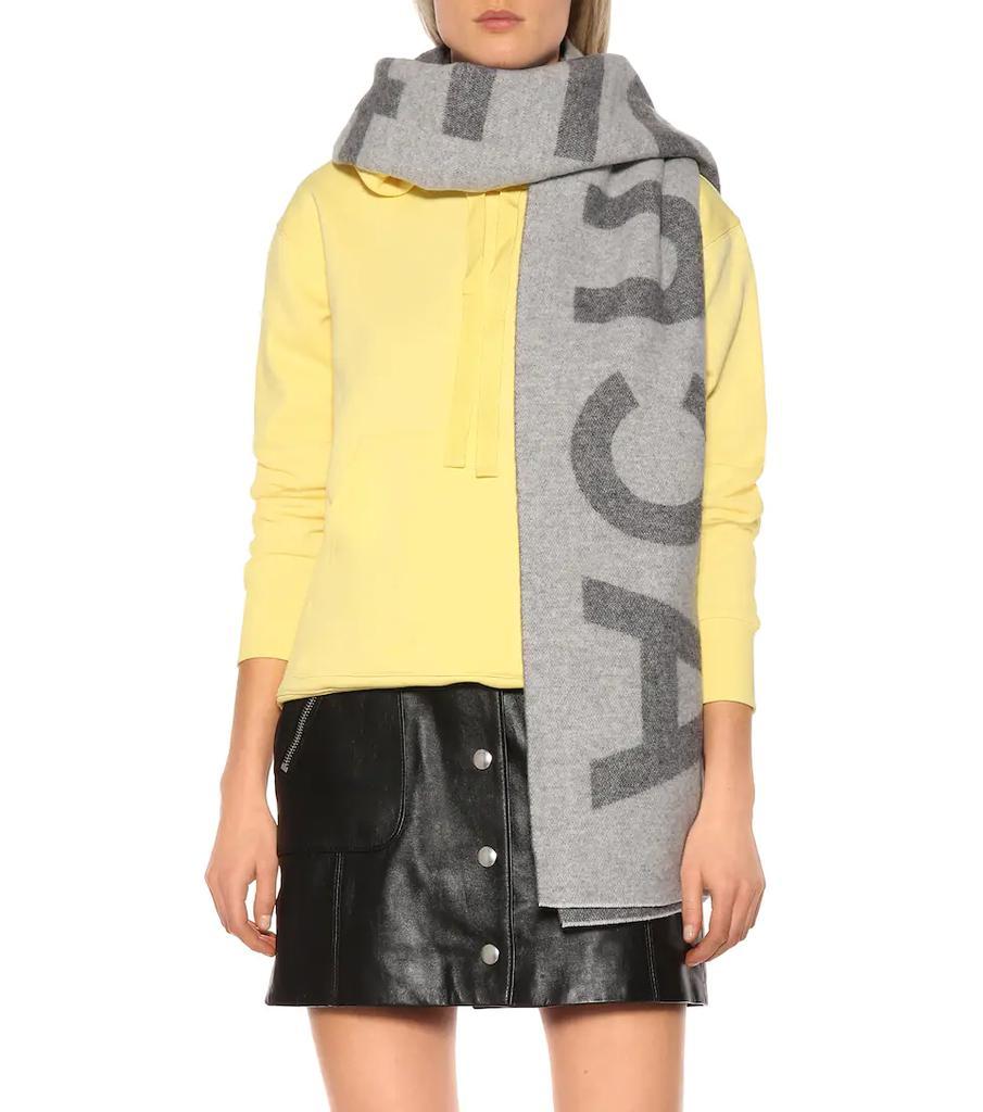 商品Acne Studios|Logo wool-blend scarf,价格¥1832,第4张图片详细描述