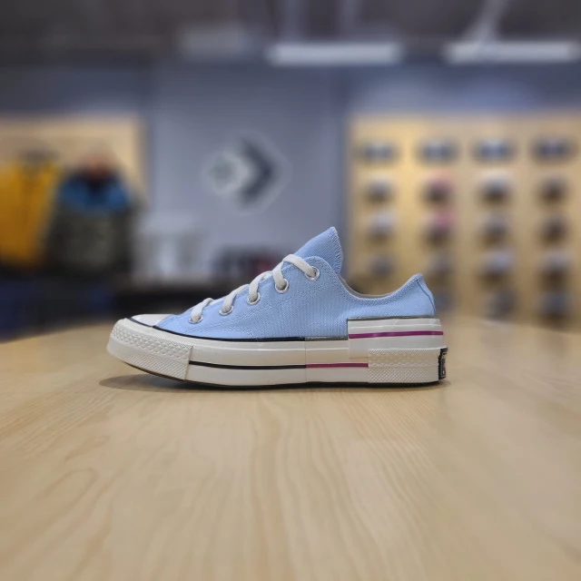 【韩国直邮|包邮包税】匡威 CHUNK TAYLOR 70 颜色模块 Chambray 蓝色 LOW 帆布鞋 570789C 商品