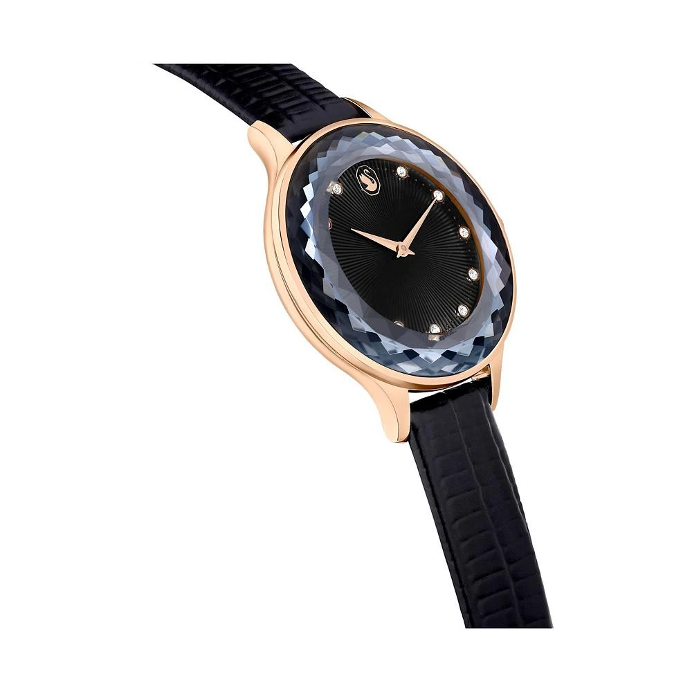 商品Swarovski|Women's Analog Swiss Made Octea Nova Black Leather Strap Watch, 33mm,价格¥2425,第4张图片详细描述