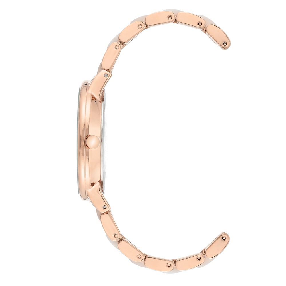 商品Anne Klein|Rose Gold-Tone and Pearlescent White Bracelet Watch 37mm,价格¥564,第4张图片详细描述