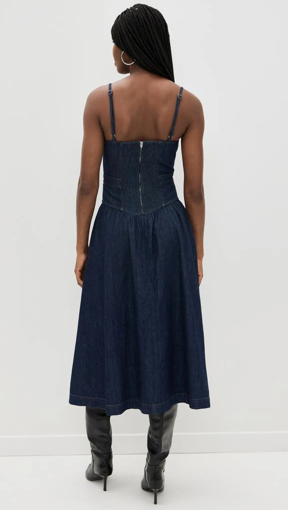 商品Reformation|Florentina Denim Midi Dress,价格¥732,第3张图片详细描述