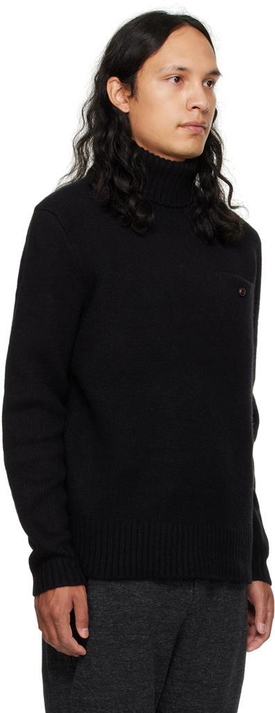 商品Ralph Lauren|Black Ribbed Turtleneck,价格¥763,第4张图片详细描述