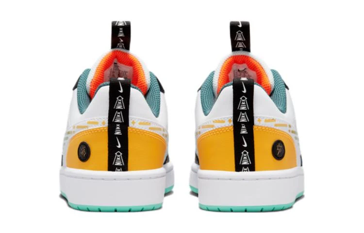 商品[国内直发] NIKE|Court Borough 2 SE 皮革 休闲 防滑耐磨轻便减震 低帮 儿童板鞋 白��绿 男女同款,价格¥350,第7张图片详细描述