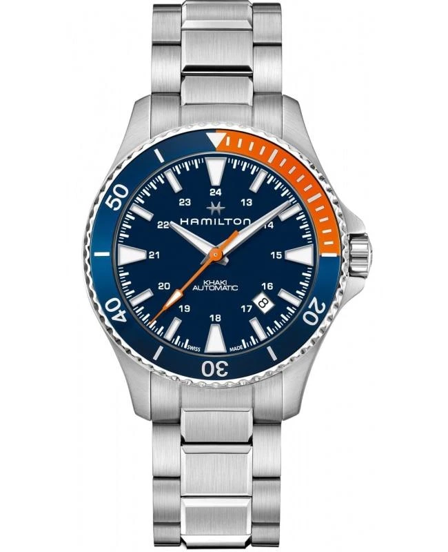 商品Hamilton|Hamilton Khaki Navy Scuba Auto Blue Dial Steel Men's Watch H82365141,价格¥5776,第1张图片