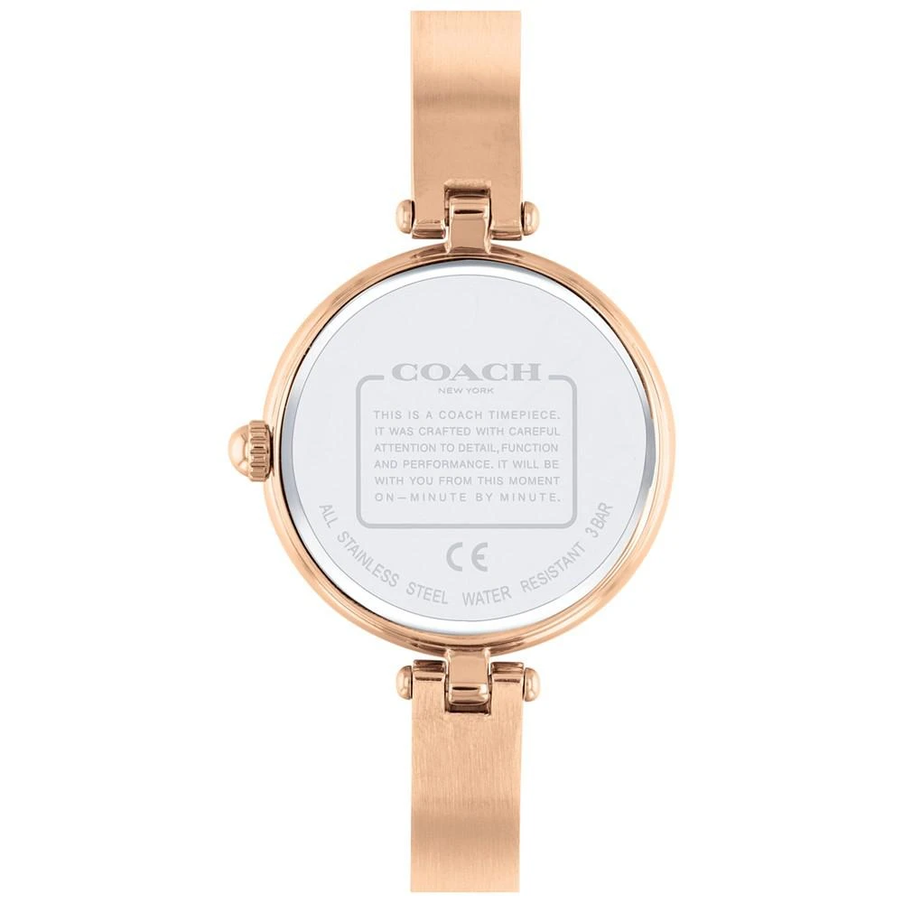 商品Coach|Women's Park Rose Gold-Tone Bracelet Watch 30mm,价格¥1549,第3张图片详细描述
