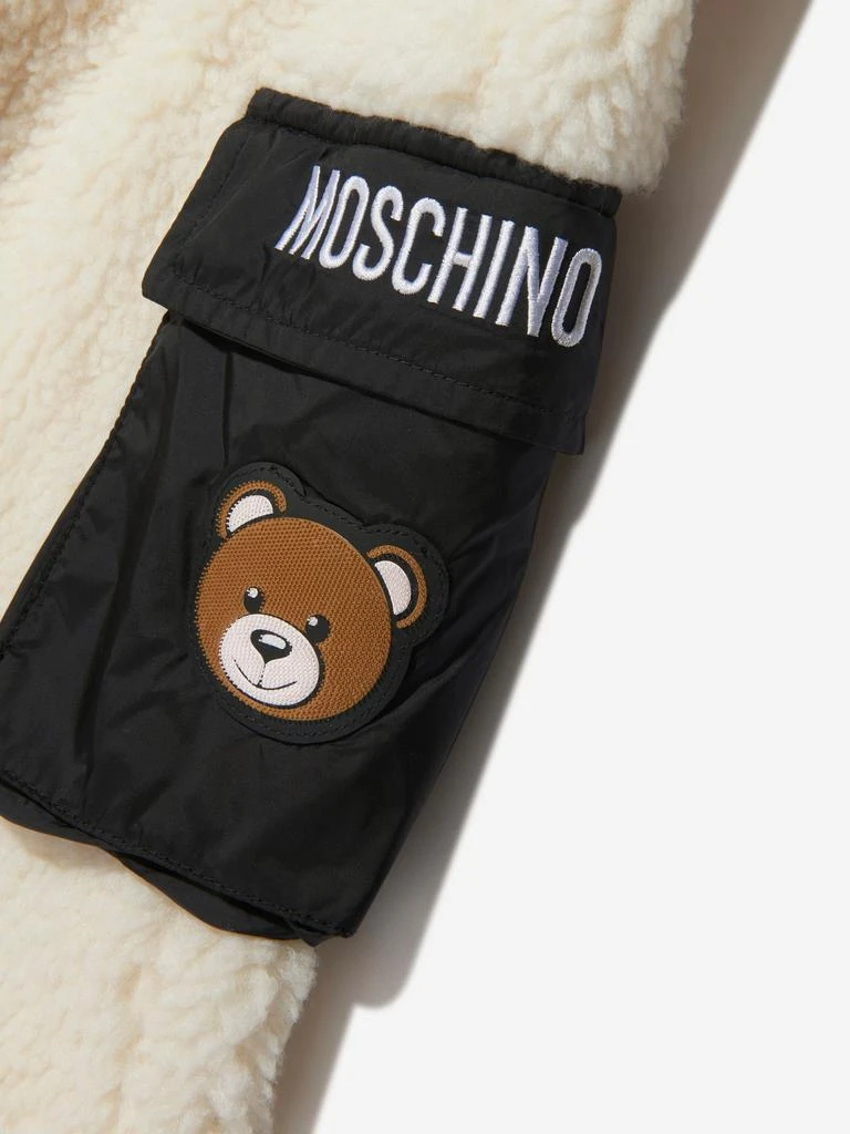 商品Moschino|Moschino Kids Teddy Bear Pocket Joggers in Ivory,价格¥1030,第4张图片详细描述