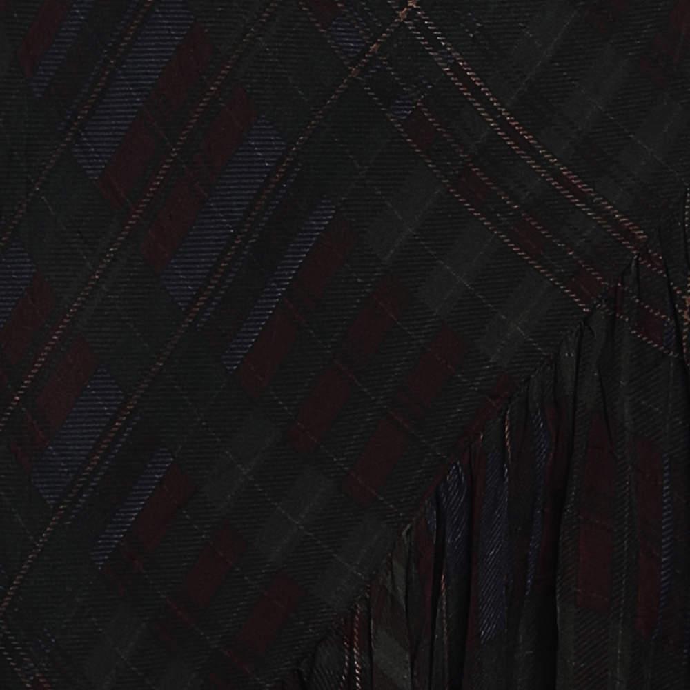 商品[二手商品] Ralph Lauren|Polo Ralph Lauren Multicolor Silk Ruffled Sleeveless Maxi Dress S,价格¥2978,第6张图片详细描述