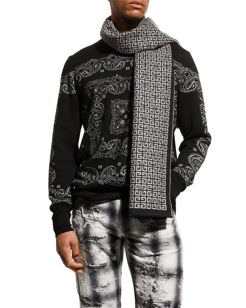 商品Givenchy|Men's 4G-Jacquard Wool Scarf,价格¥3086,第1张图片