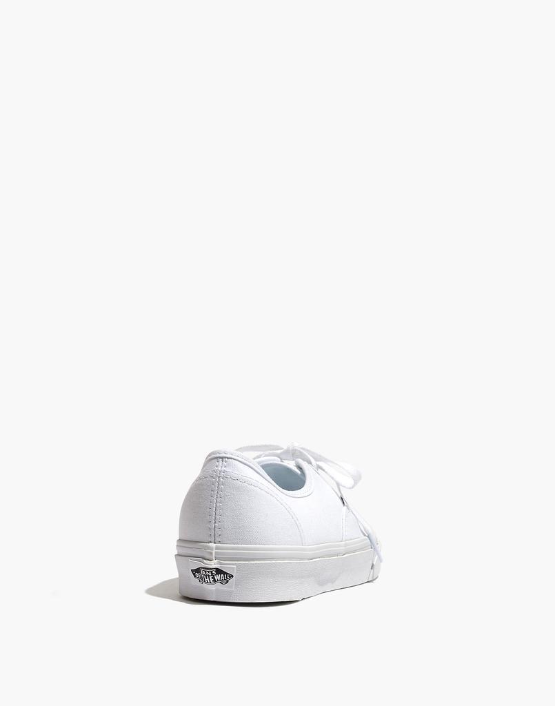 商品Vans|Unisex Authentic Lace-Up Sneakers in White Canvas,价格¥358,第5张图片详细描述