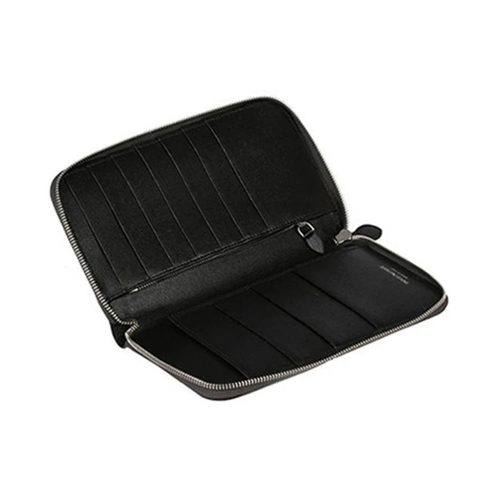 EMPORIO ARMANI 黑色男士长款钱夹 YEM867-YH606-86526 商品