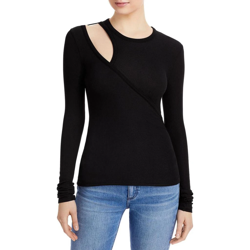 商品n:philanthropy|n:PHILANTHROPY Womens Alexis Cutout Faux Wrap Pullover Top,价格¥105,第1张图片