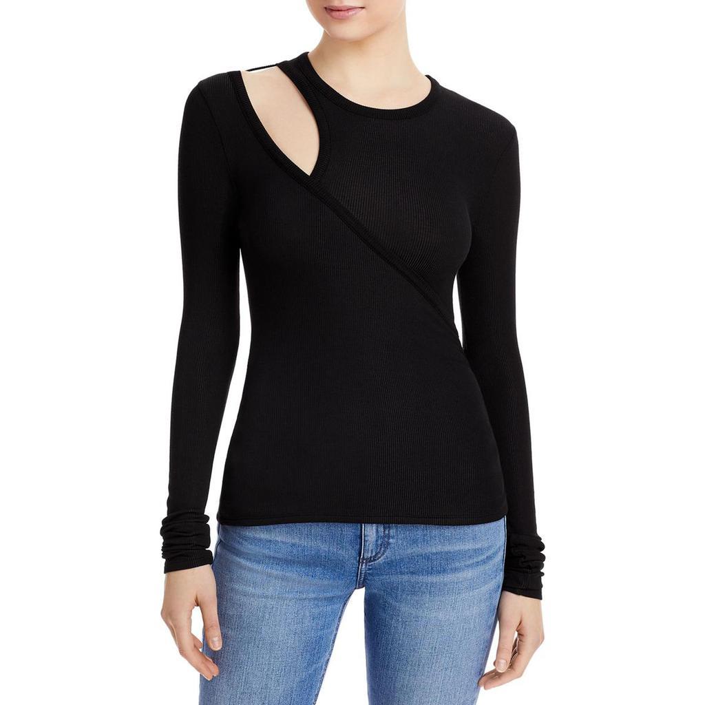 商品n:philanthropy|n:PHILANTHROPY Womens Alexis Cutout Faux Wrap Pullover Top,价格¥301,第1张图片