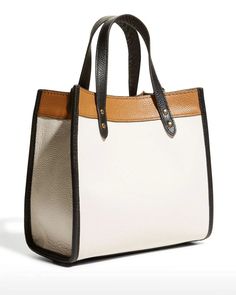 商品Coach|Field 22 Colorblock Leather Logo Badge Tote Bag,价格¥3099,第4张图片详细描述