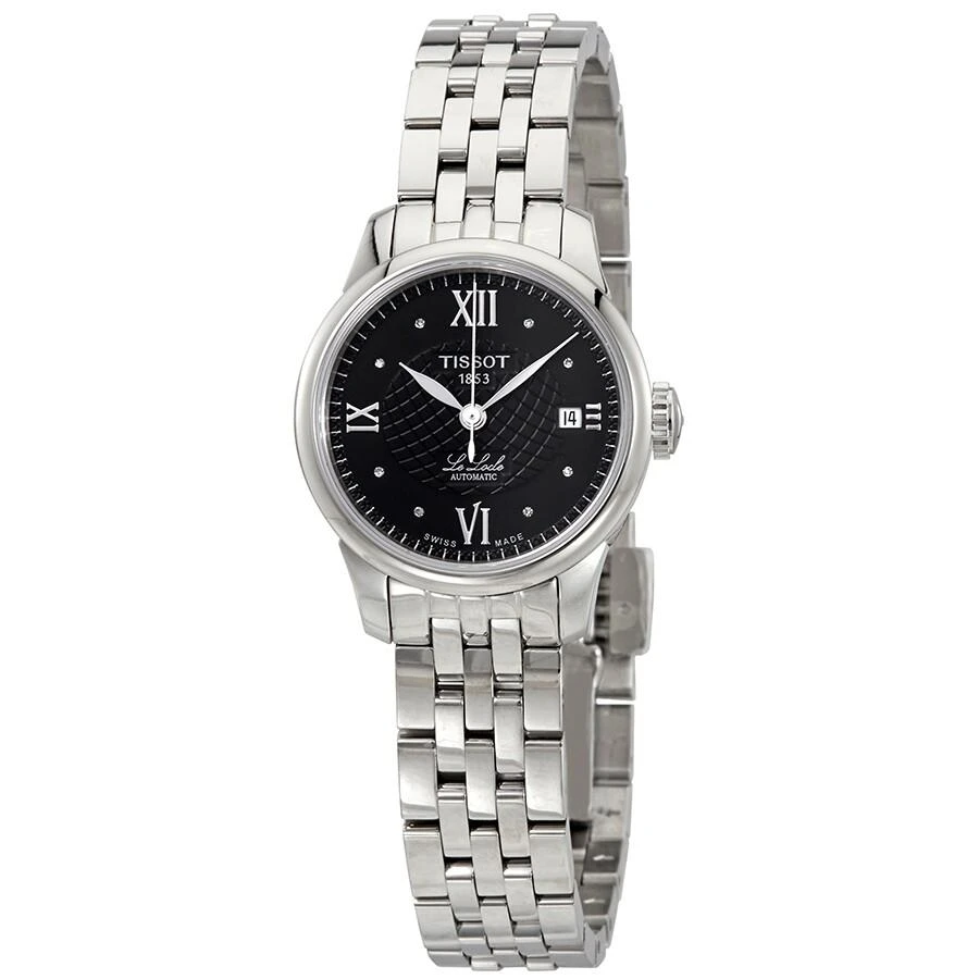 商品Tissot|Le Locle 自动黑色钻石表盘女士手表 T41.1.183.56,价格¥2010,第1张图片