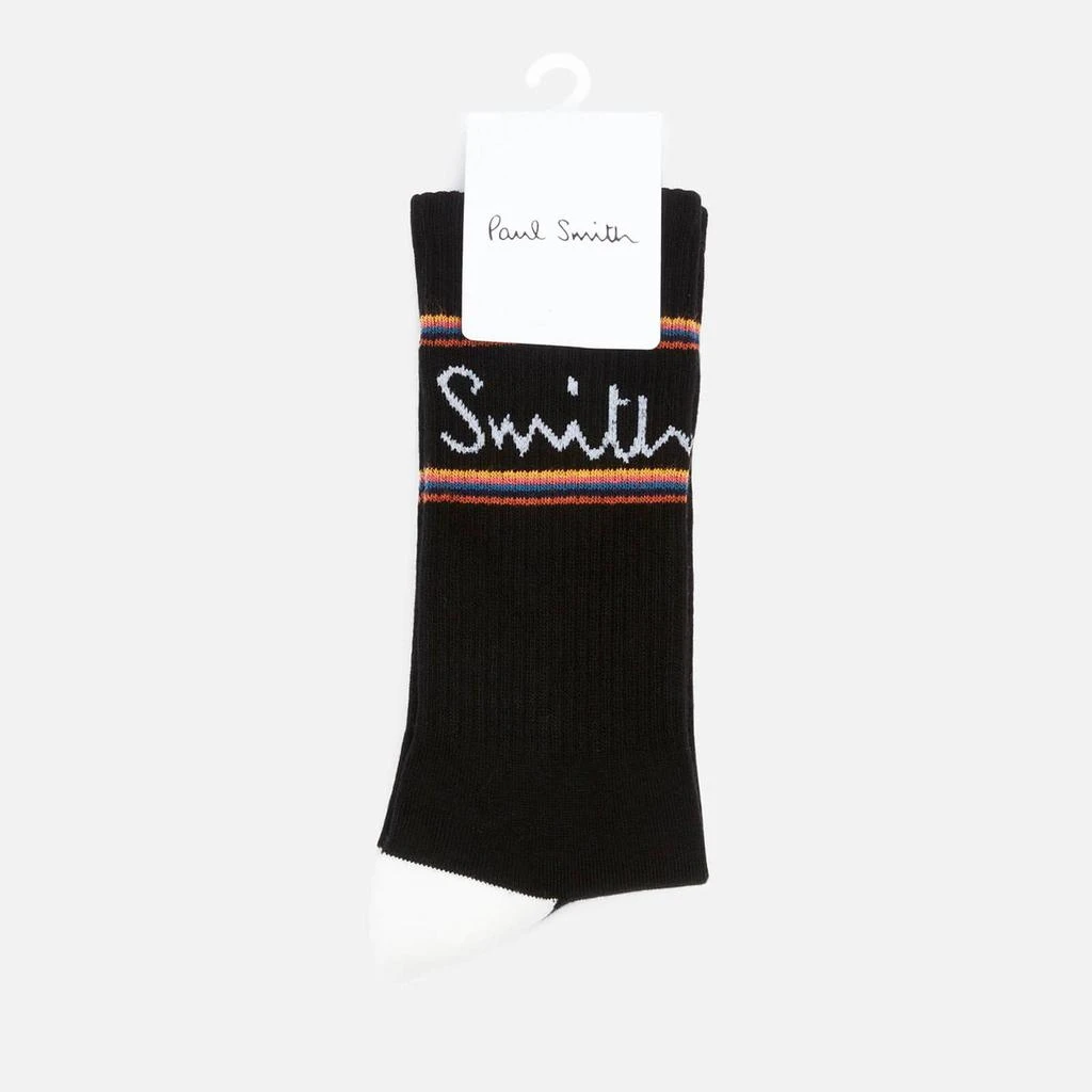 商品Paul Smith|PS Paul Smith Men's Logo Socks - Black,价格¥117,第3张图片详细描述