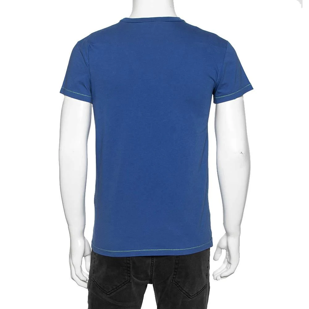 商品[二手商品] Dior|Dior Blue Cotton Crew Neck Short Sleeve T-Shirt XS,价格¥833,第3张图片详细描述