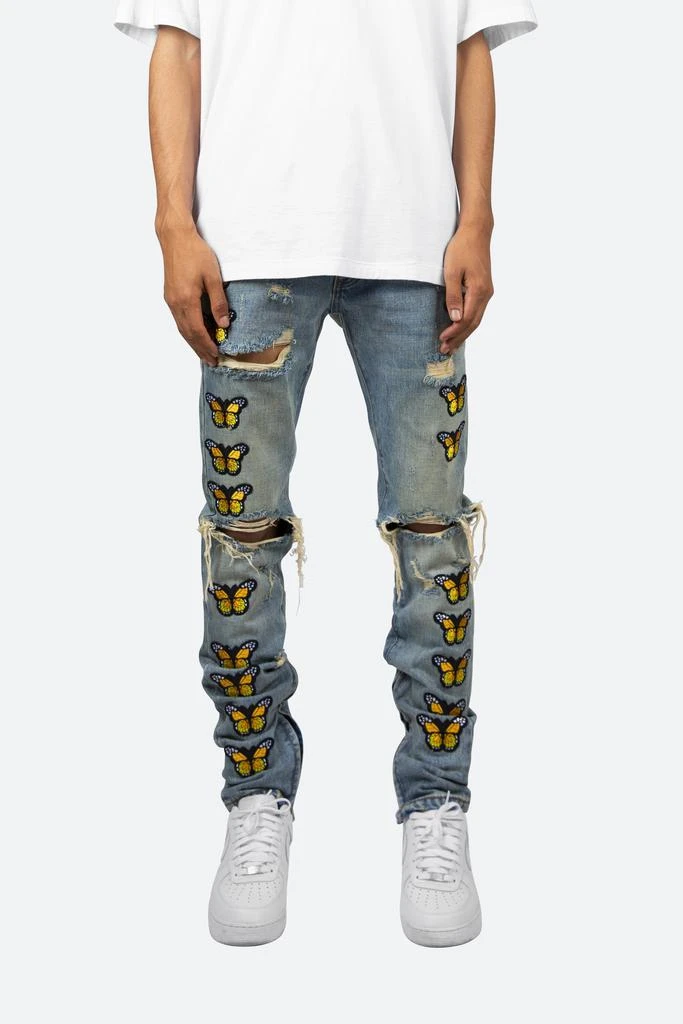 商品MNML|M188 Butterfly Slim Denim - Blue,价格¥325,第1张图片