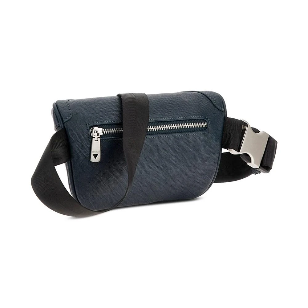 商品GUESS|Men's Saffiano Faux-Leather Water-Repellent Fanny Pack,价格¥607,第2张图片详细描述