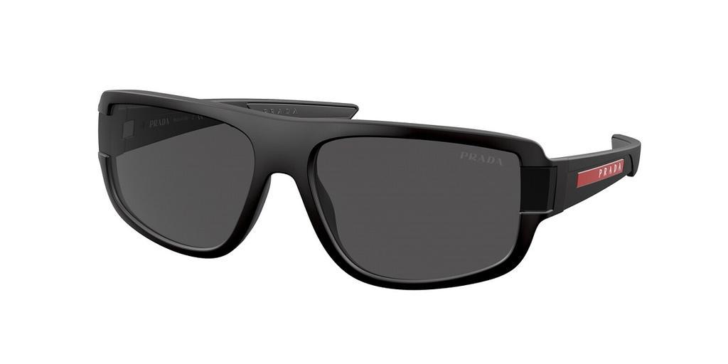 商品Prada|Dark Grey Rectangular Mens Sunglasses PS 3WSF DG006F 66,价格¥894,第1张图片