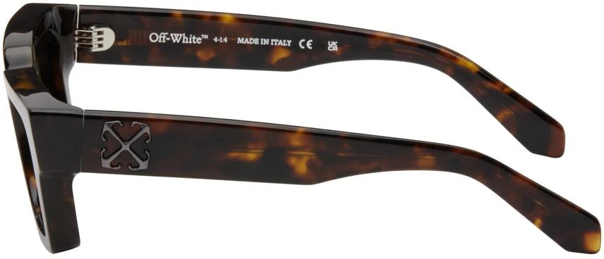 商品Off-White|Brown Virgil Sunglasses,价格¥2766,第3张图片详细描述