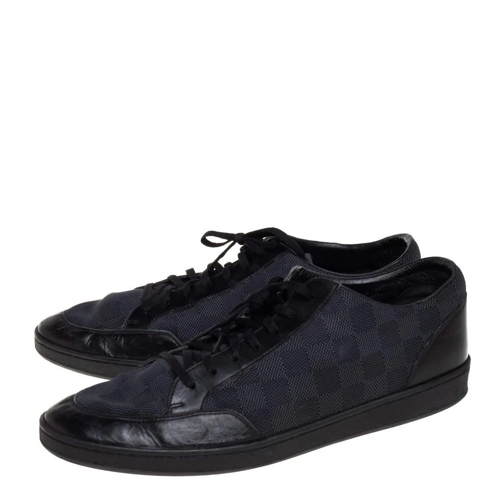 商品[二手商品] Louis Vuitton|Louis Vuitton Damier Graphite Nylon and Leather Offshore Sneakers Size 44,价格¥3697,第4张图片详细描述