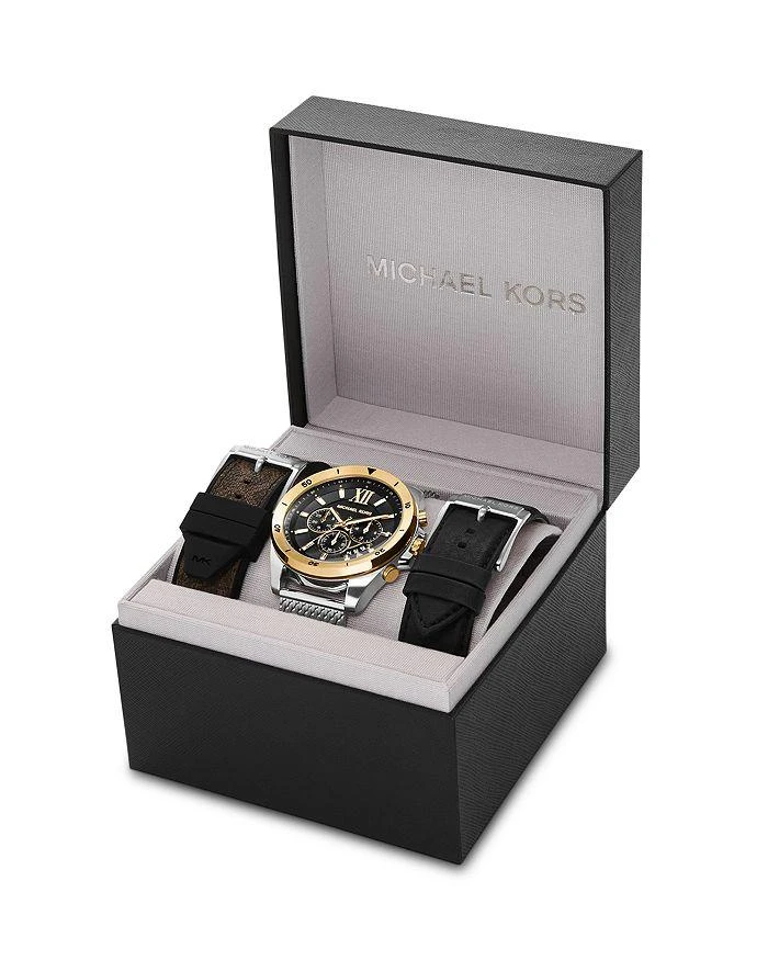 商品Michael Kors|Brecken Chronograph Gift Set, 45mm,价格¥2440,第4张图片详细描述