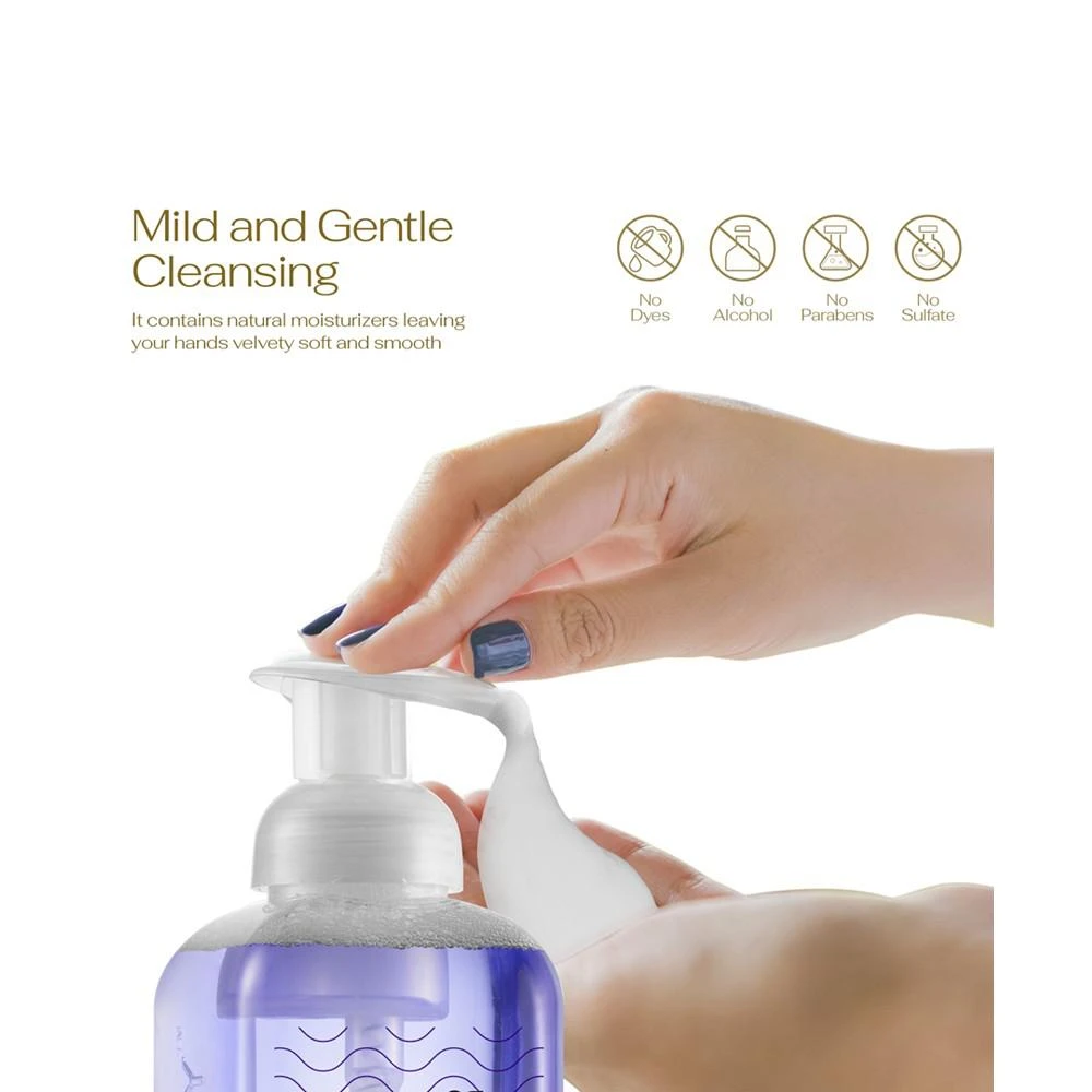 商品Lovery|Hand Foaming Soap in Lavender Jasmin, Moisturizing Hand Soap with Flawless Crystal Heart Bracelet - Hand Wash Set, 2 Piece,价格¥150,第3张图片详细描述