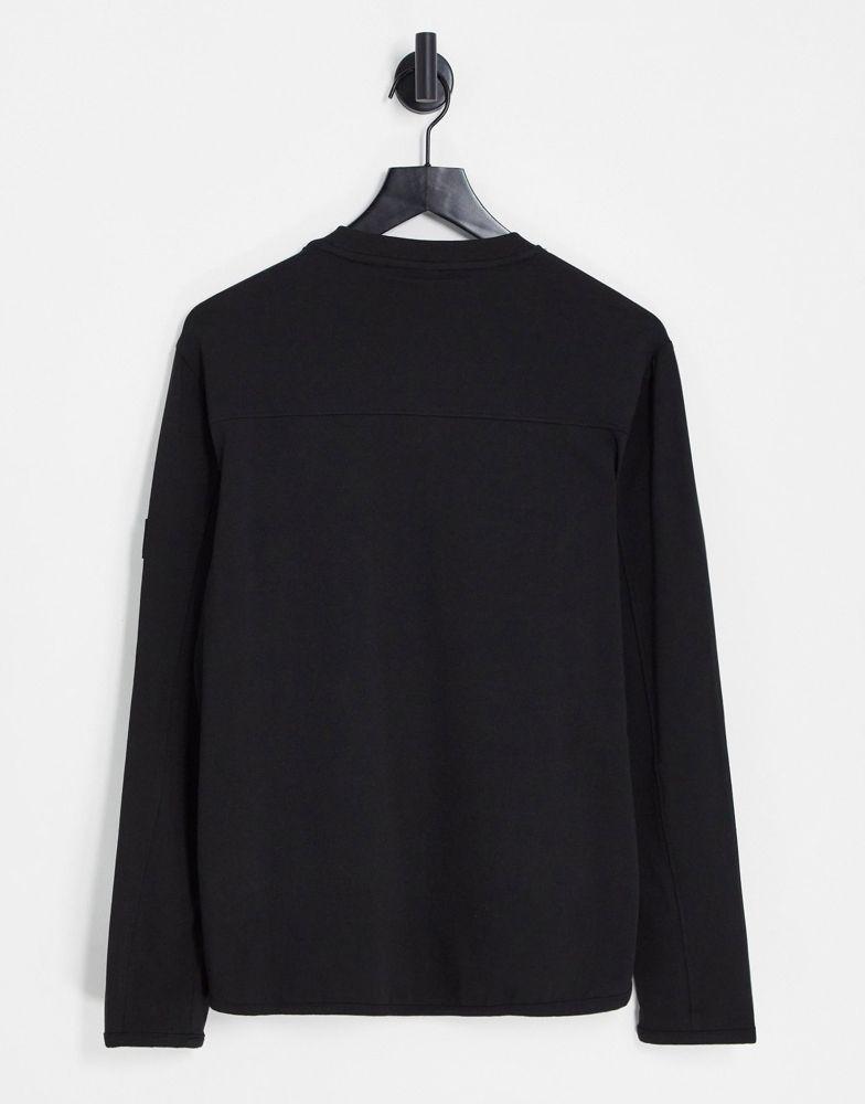 Calvin Klein long sleeve t-shirt with pocket in black商品第2张图片规格展示