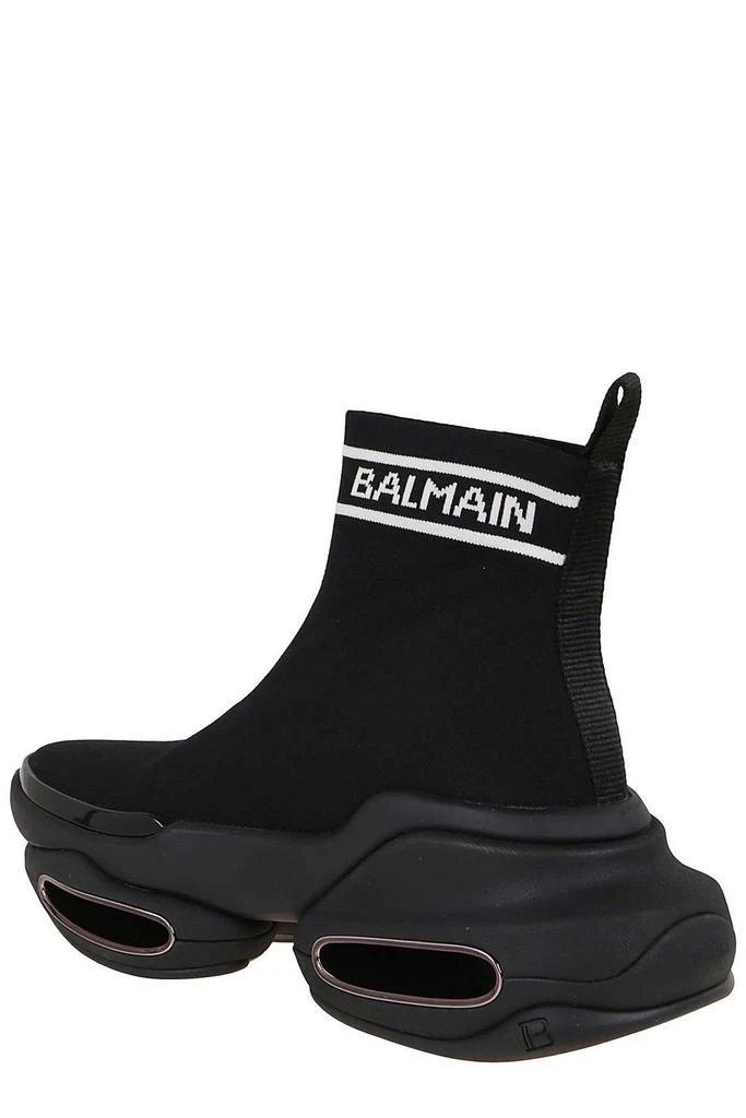 商品Balmain|Balmain Logo Detailed Lace-Up Sneakers,价格¥4580,第3张图片详细描述