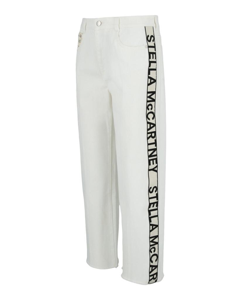 商品Stella McCartney|Logo Tape Crop Jeans,价格¥845-¥1305,第4张图片详细描述