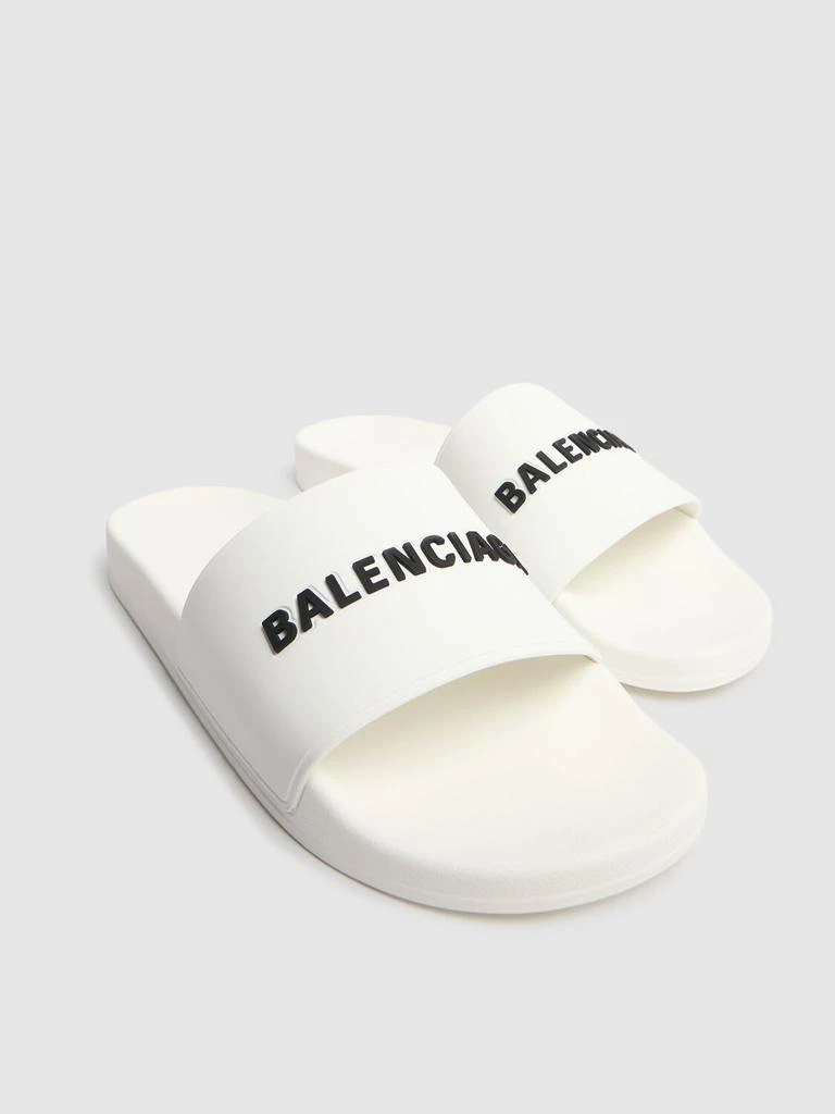 商品Balenciaga|Logo Rubber Pool Slide Sandals,价格¥3021,第2张图片详细描述