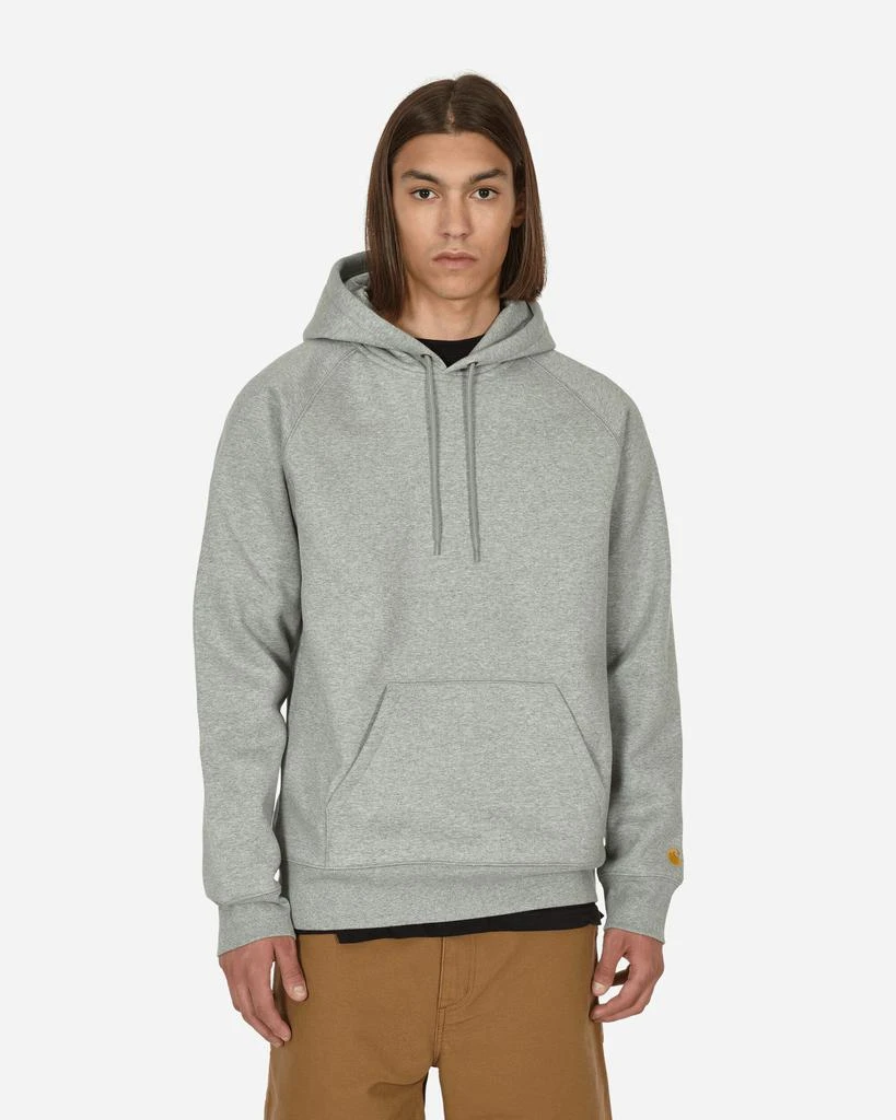 商品Carhartt WIP|Chase Hooded Sweatshirt Grey Heather,价格¥816,第1张图片