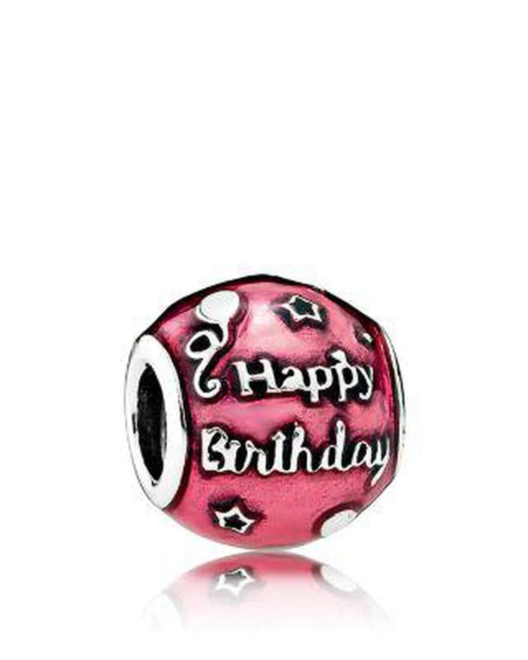 商品PANDORA|Moments Collection Sterling Silver & Enamel Birthday Celebration Charm ,价格¥372,第1张图片