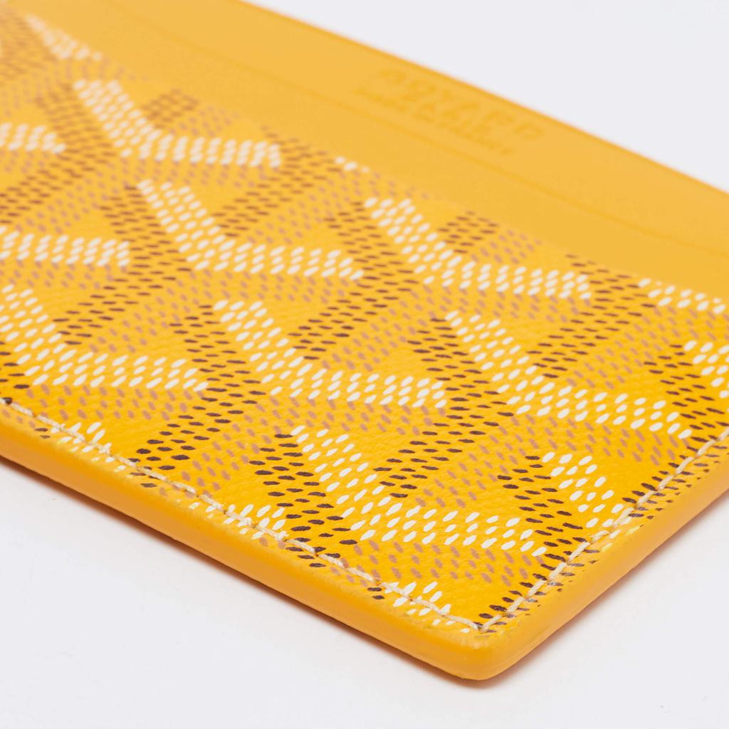 Goyard Yellow Goyardine Coated Canvas and Leather Saint Sulpice Card Holder商品第10张图片规格展示