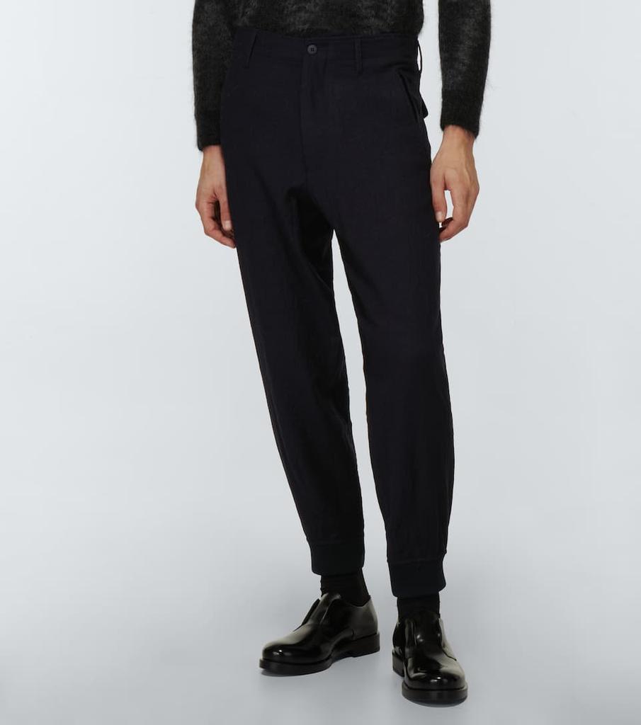 商品Giorgio Armani|羊毛法兰绒锥形裤,价格¥6611,第5张图片详细描述