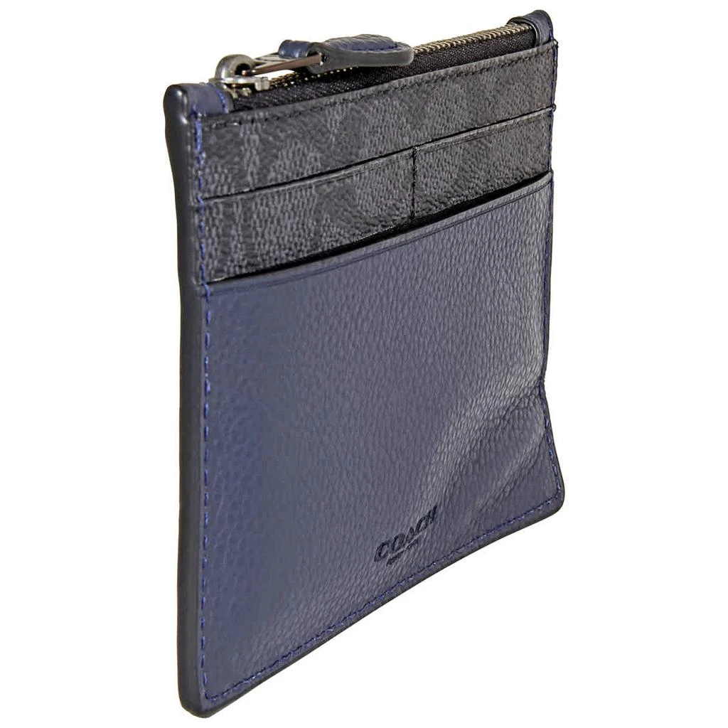 商品Coach|Signature Canvas Blocking Card Case-Charcoal,价格¥554,第2张图片详细描述