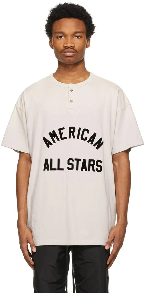 商品Fear of god|Off-White 'American All Stars' Short Sleeve Henley,价格¥878,第1张图片