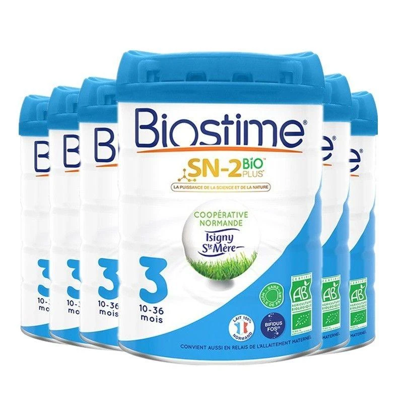 商品Biostime|【法国版】Biostime合生元3段有机幼儿奶粉800G*6罐 (10-36个月),价格¥1935,第1张图片