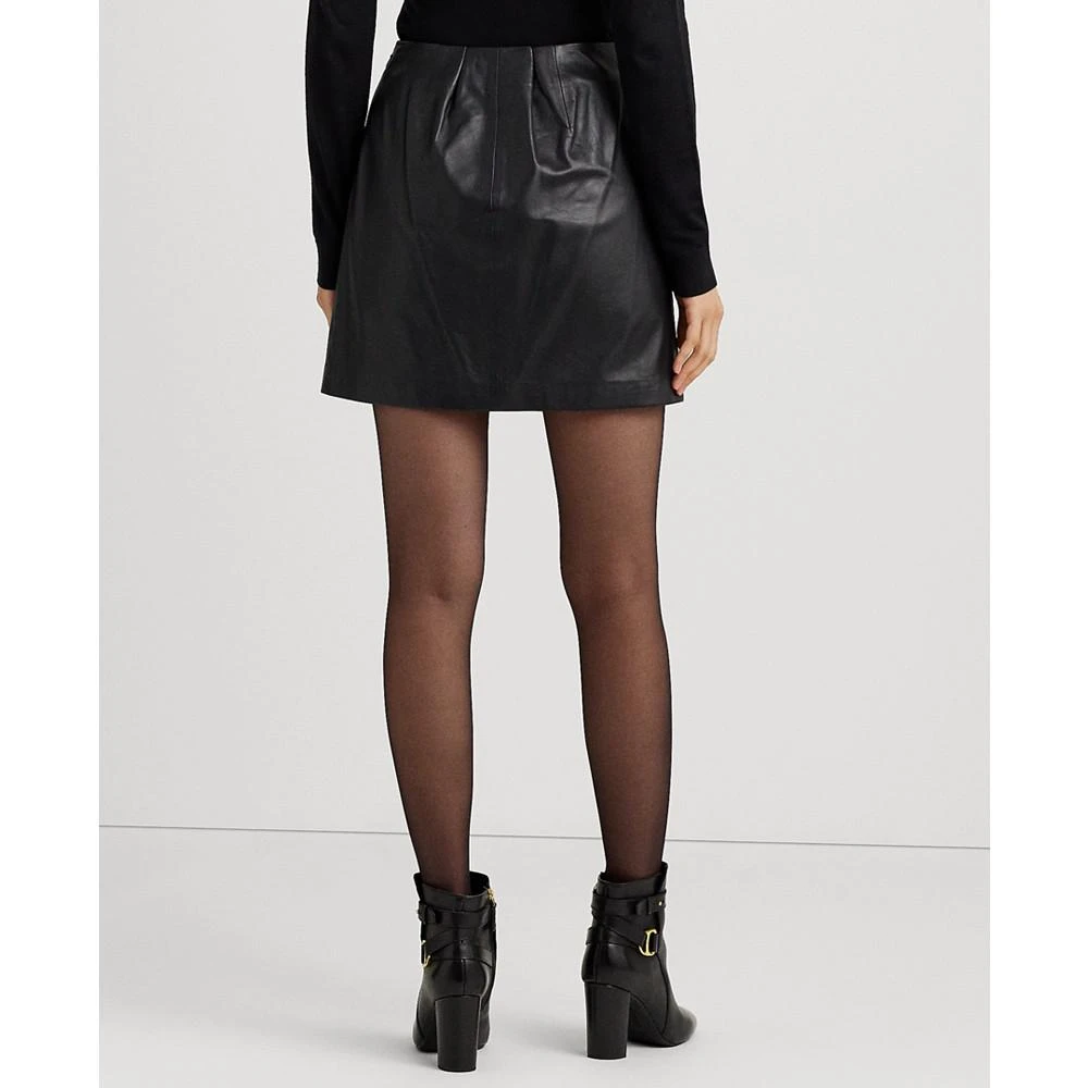 商品Ralph Lauren|Women's Leather Pencil Miniskirt,价格¥865,第2张图片详细描述