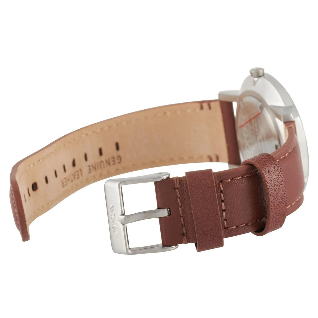 商品Nixon|Nixon Porter Leather Silver/Brown 40mm Stainless Steel Watch A1058-1113,价格¥794,第3张图片详细描述