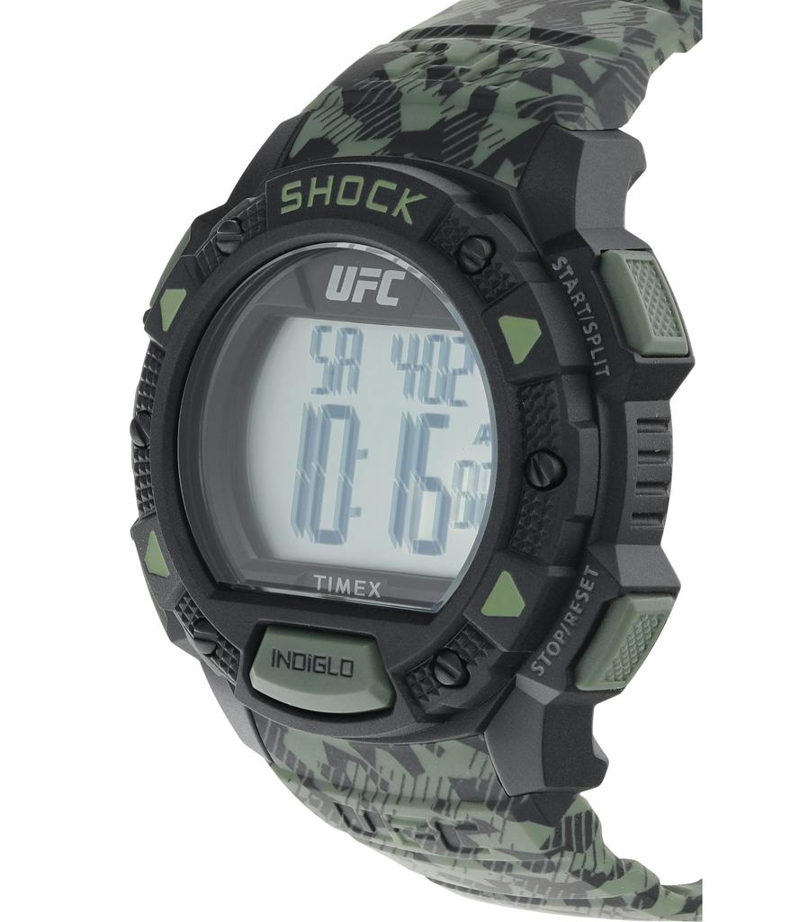 45 mm UFC Core Base Shock Digital Dial Camo Resin Strap Watch商品第2张图片规格展示