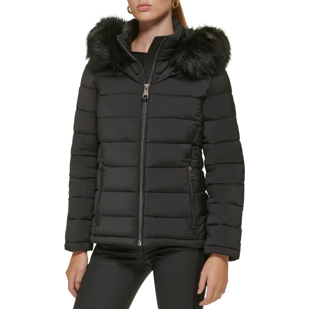 商品DKNY|Faux Fur Trim Hooded Puffer,价格¥2127,第1张图片
