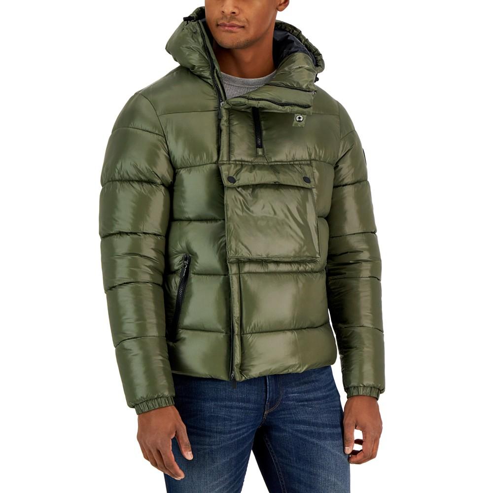 Men's Hooded Anorak Puffer Jacket商品第4张图片规格展示