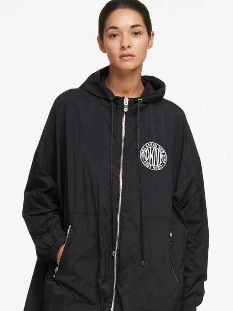 商品DKNY|Long Nylon Jacket With Hood,价格¥672,第1张图片