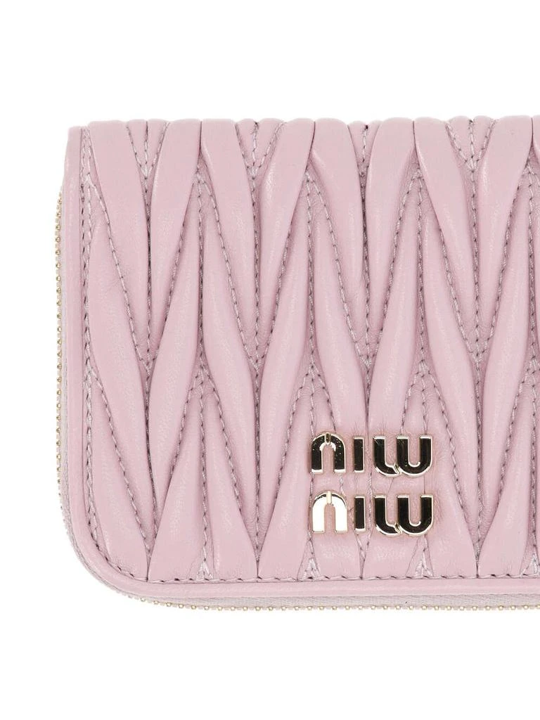 商品Miu Miu|Miu Miu Matelassé Zipped Coin Wallet,价格¥2122,第3张图片详细描述