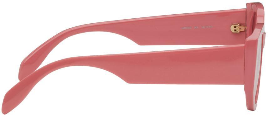 商品Alexander McQueen|Pink Graffiti Sunglasses,价格¥1941,第4张图片详细描述