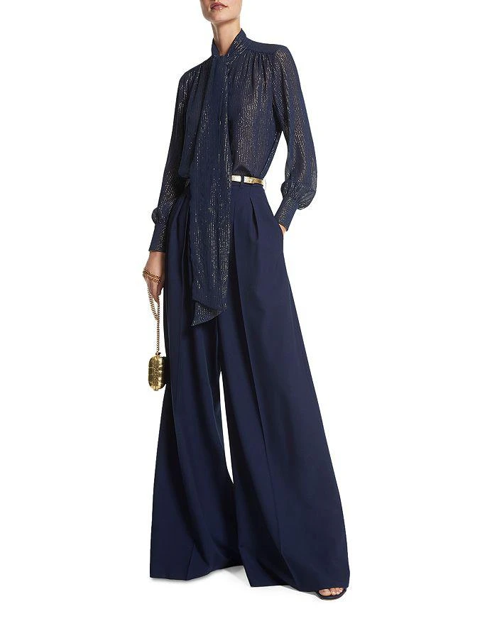 商品Michael Kors|Striped Tie Neck Chiffon Blouse,价格¥2888,第2张图片详细描述