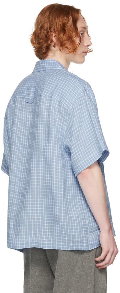 商品Jacquemus|Blue 'La Chemise Jean' Short Sleeve Shirt,价格¥1540,第5张图片详细描述