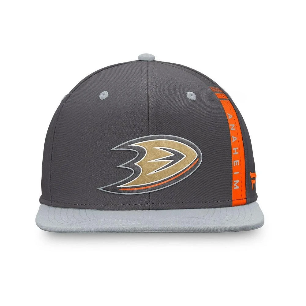 商品Fanatics|Men's Branded Charcoal Anaheim Ducks Authentic Pro Home Ice Snapback Hat,价格¥258,第4张图片详细描述